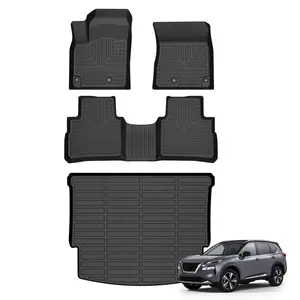 COLANAT for Nissan Rogue 2021-2025 (Not Sport - No Divide-N-Hide) Floor Mats & Cargo Liner Set, All-Weather 3D Scanned Precision-Fit Heavy-Duty Waterproof High Edge Protection SUV Accessories