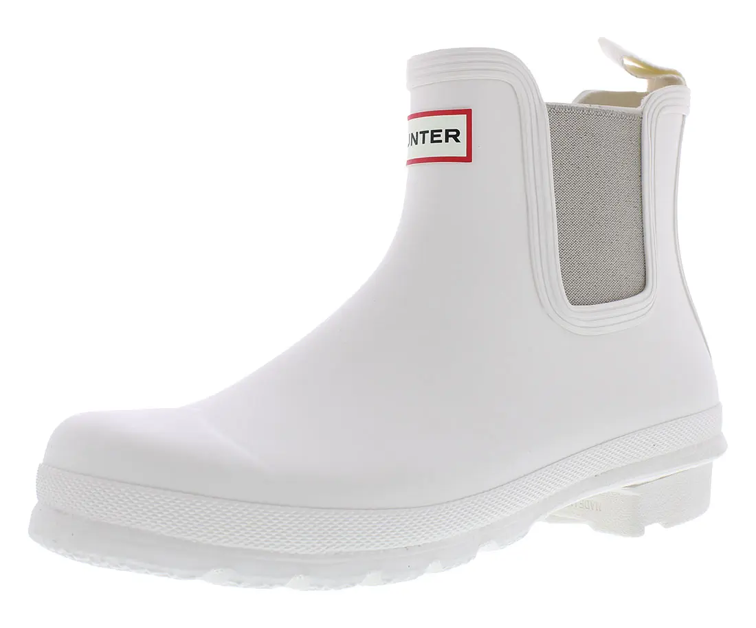 Hunter Original Women's Chelsea Ankle Boot - Slip-On, Elastic Side, Casual Footwear with Rubber Construction