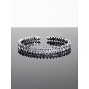Rowan CZ Diamond Cuff Bracelet