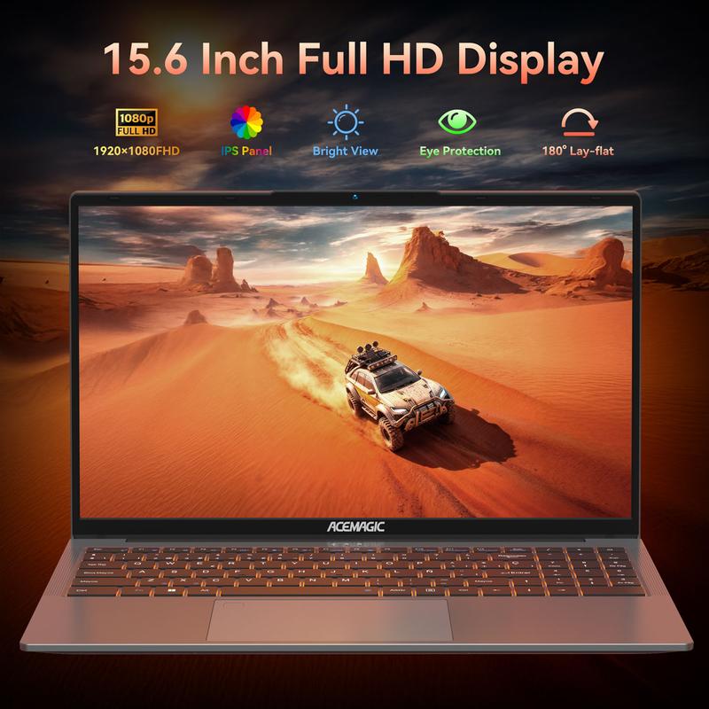 ACEMAGIC LX15PRO Laptop, Ryzen 7 5825U 8-Core (Up to 4.5GHz), 16GB RAM 512GB NVMe SSD, Radeon Vega 8, 15.6" FHD Display, Numeric Keypad, Type-C, Windows 11 Gifts For Business, Office, Home Students Daily Life Christmas Gift US Delivery