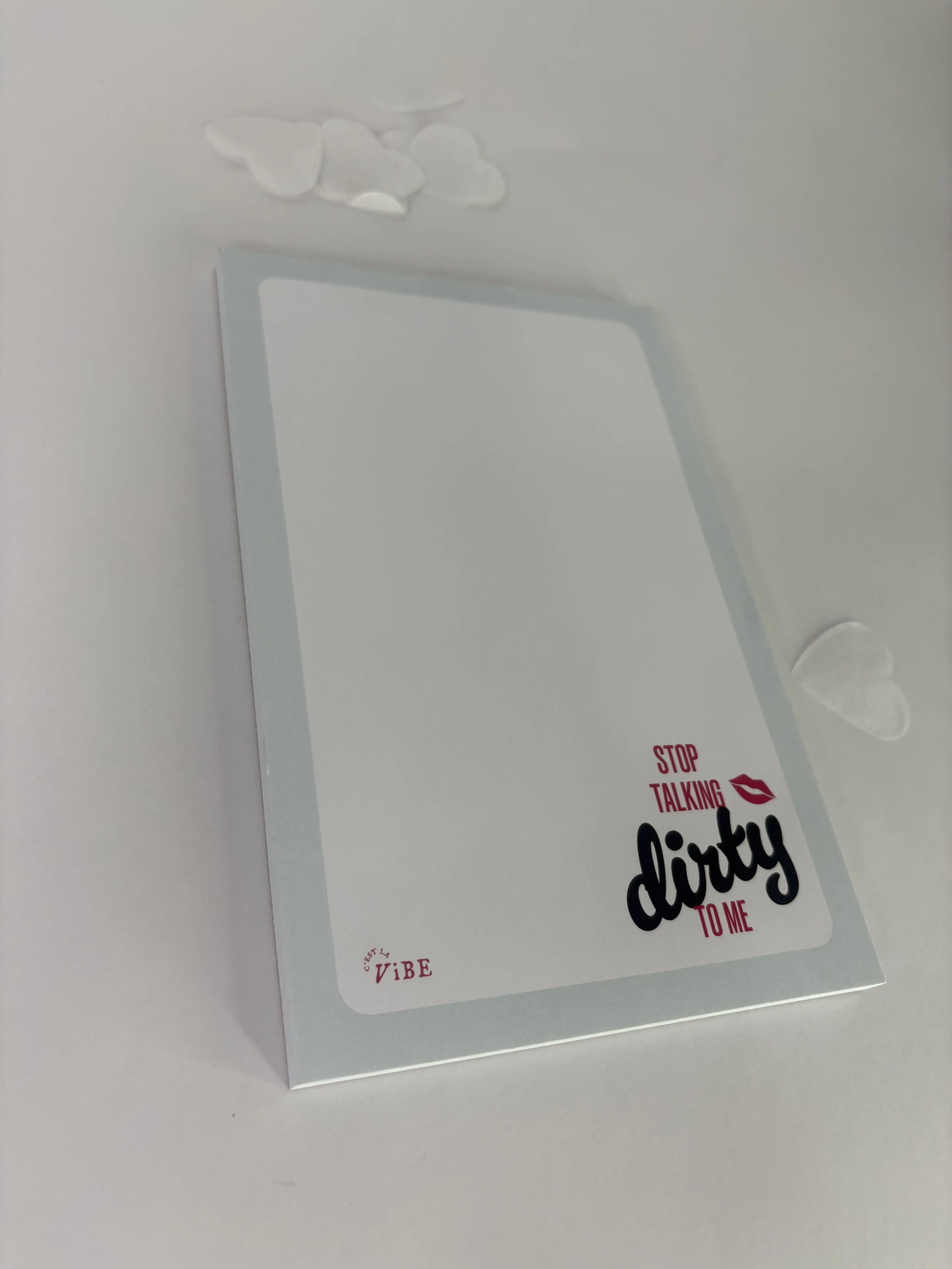 Stop Talking Dirty To Me Note Pad, Cute Stationery, Pop Culture Office Supplies