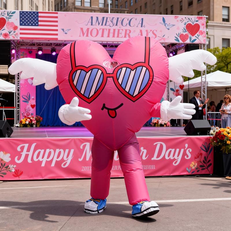 2026 Hot Adult Inflatable Love Mascot Costume Funny Love Character Fathers Day Wedding Valentines Anniversary Party Outfit