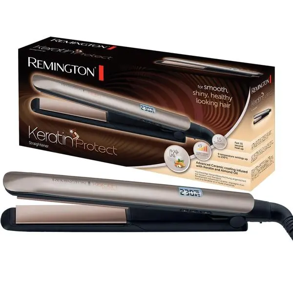 Remington S8540 Keratin Protect Hair Straightener, Professional Personal Care Appliance for Smooth Hair Styling