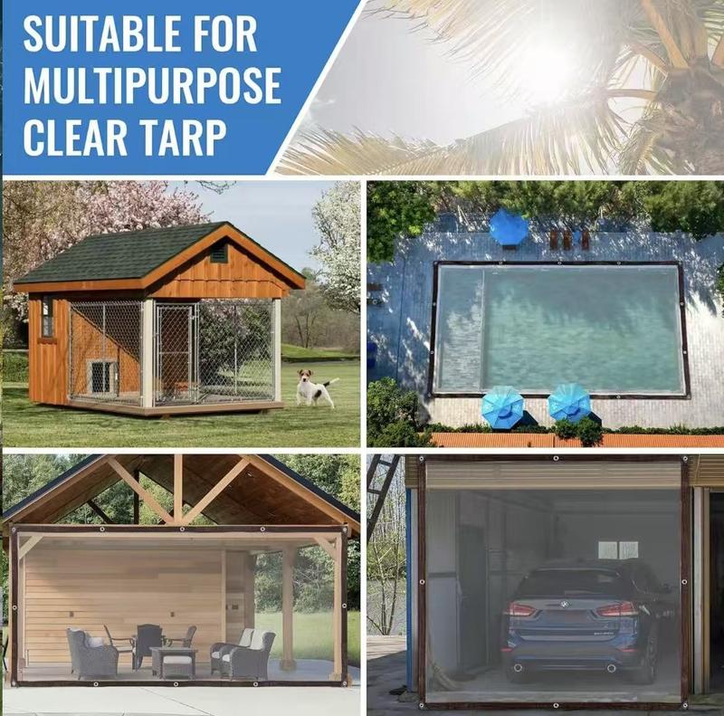 Tarps Waterproof 8x10 Feet, 2 Pack Heavy Duty Green Tarp Cover 8 Mil ...