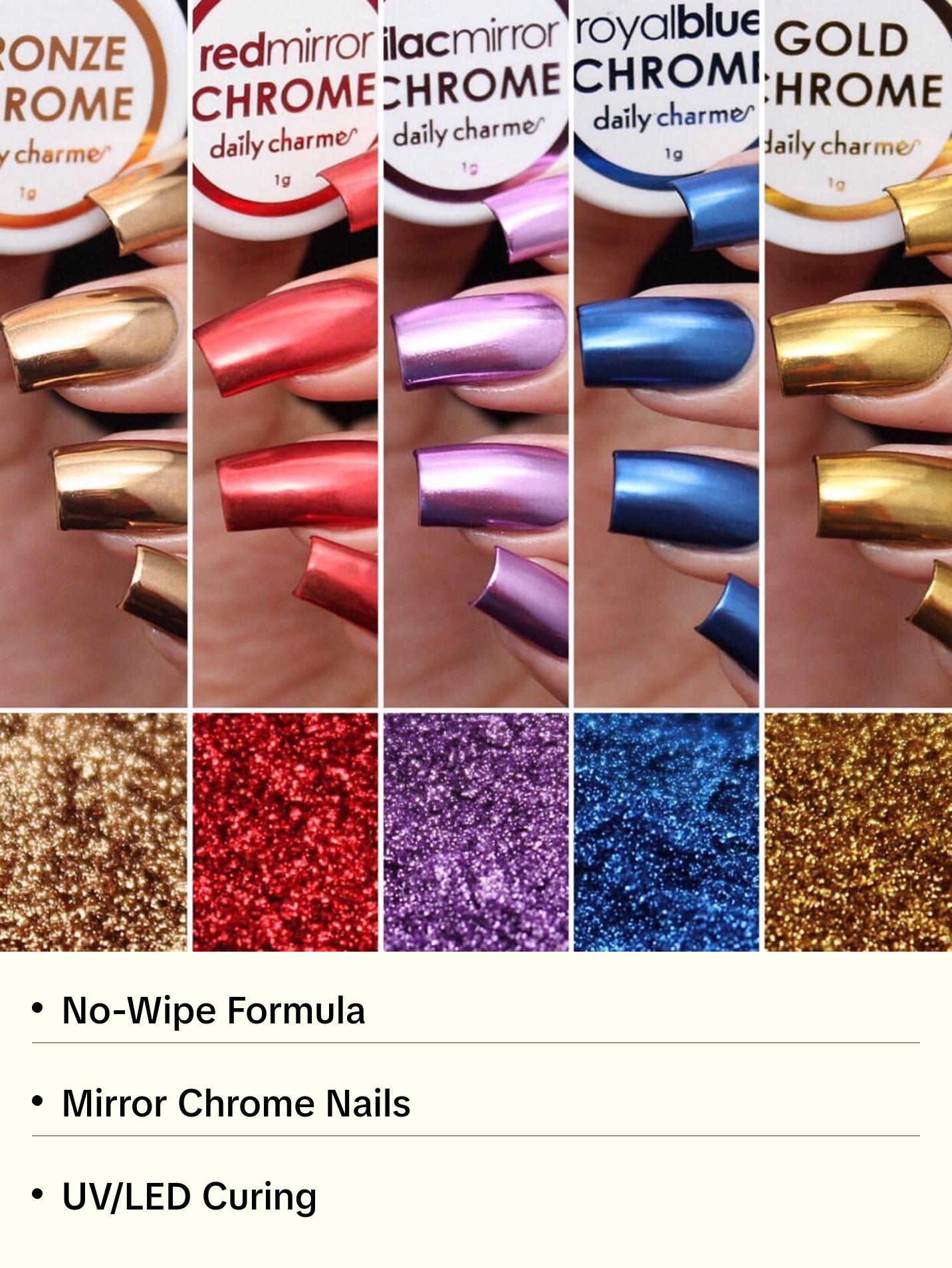 Daily Charme Chrome Effect No-Wipe Gel