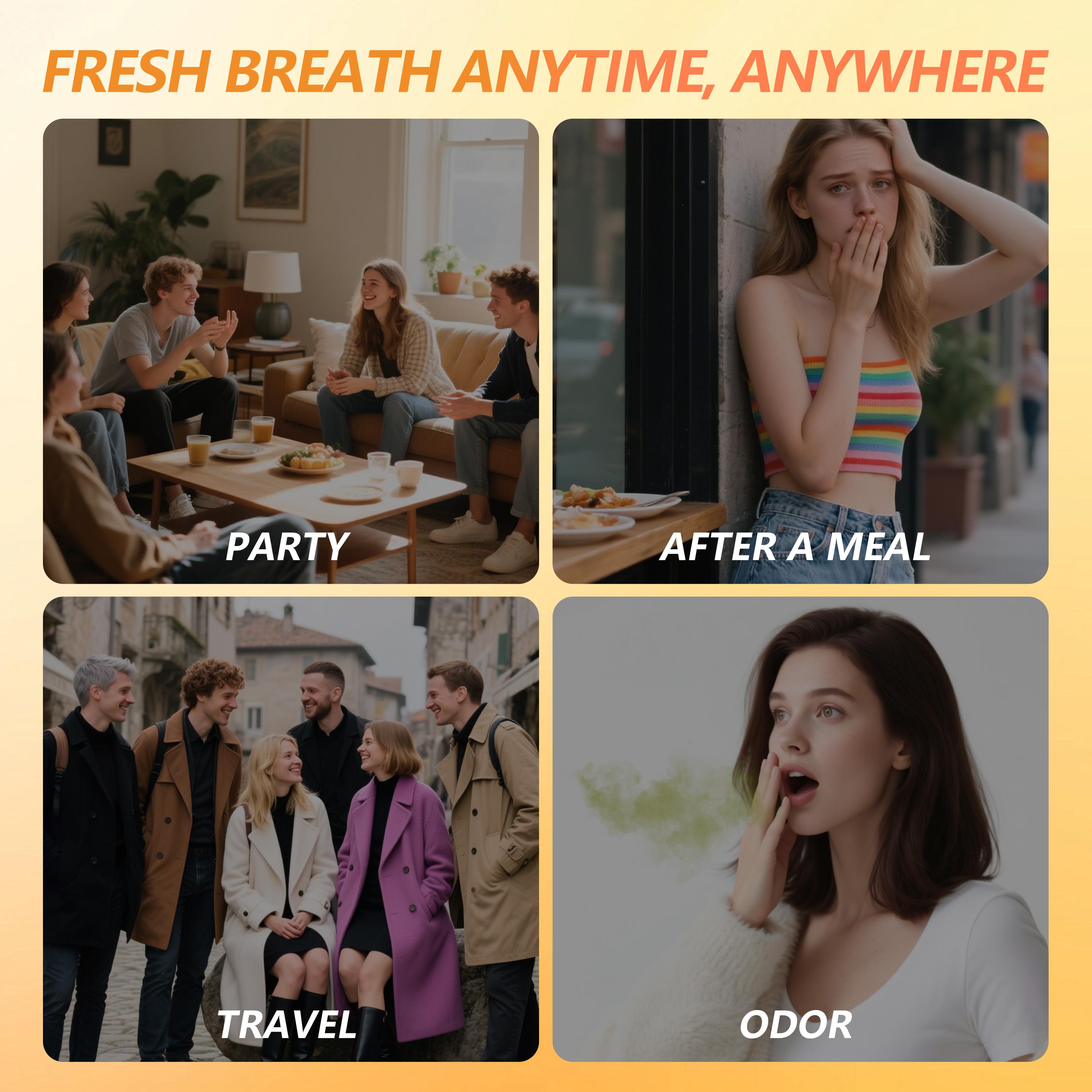 CEELIKE Probiotic Orange Oral Spray | 20ml for Long-Lasting Freshness & Oral Care | Sugar-Free & Portable Breath Freshener