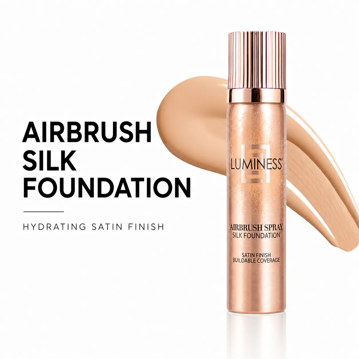 Luminess Airbrush Spray Gun Concealer & Foundation - 30ml Hydrating Hyaluronic Acid Makeup with Aloe, Natural Radiant Coverage, Smoothing Finish, Skin Tint for All Skin Types, Hydrating Concealer Cosmetic Face Concealer Hydrate