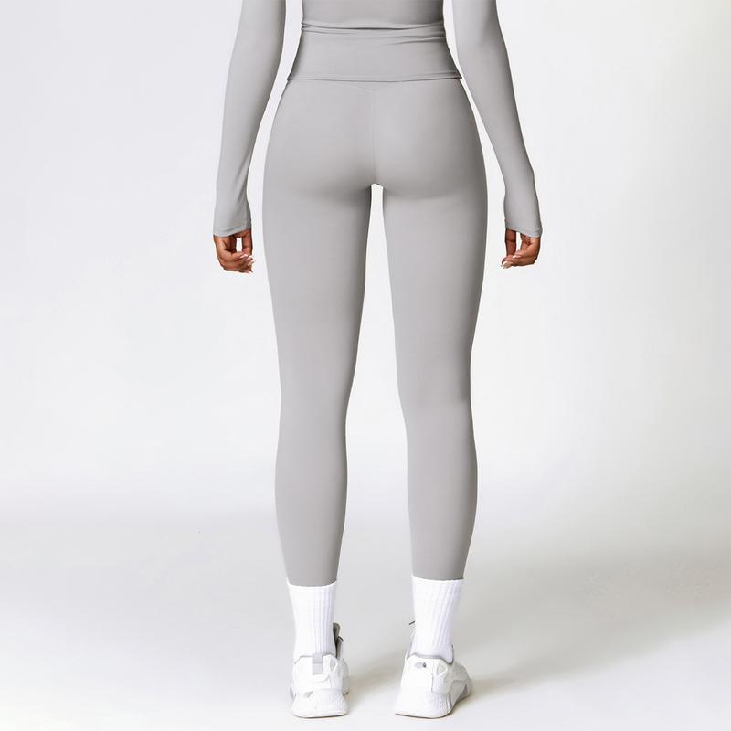 MASKERT Women's Two Piece Set Tight Fit Yoga & Running Outfit Skin Friendly Comfortable Home Casual Wear Thermal Lined Sports