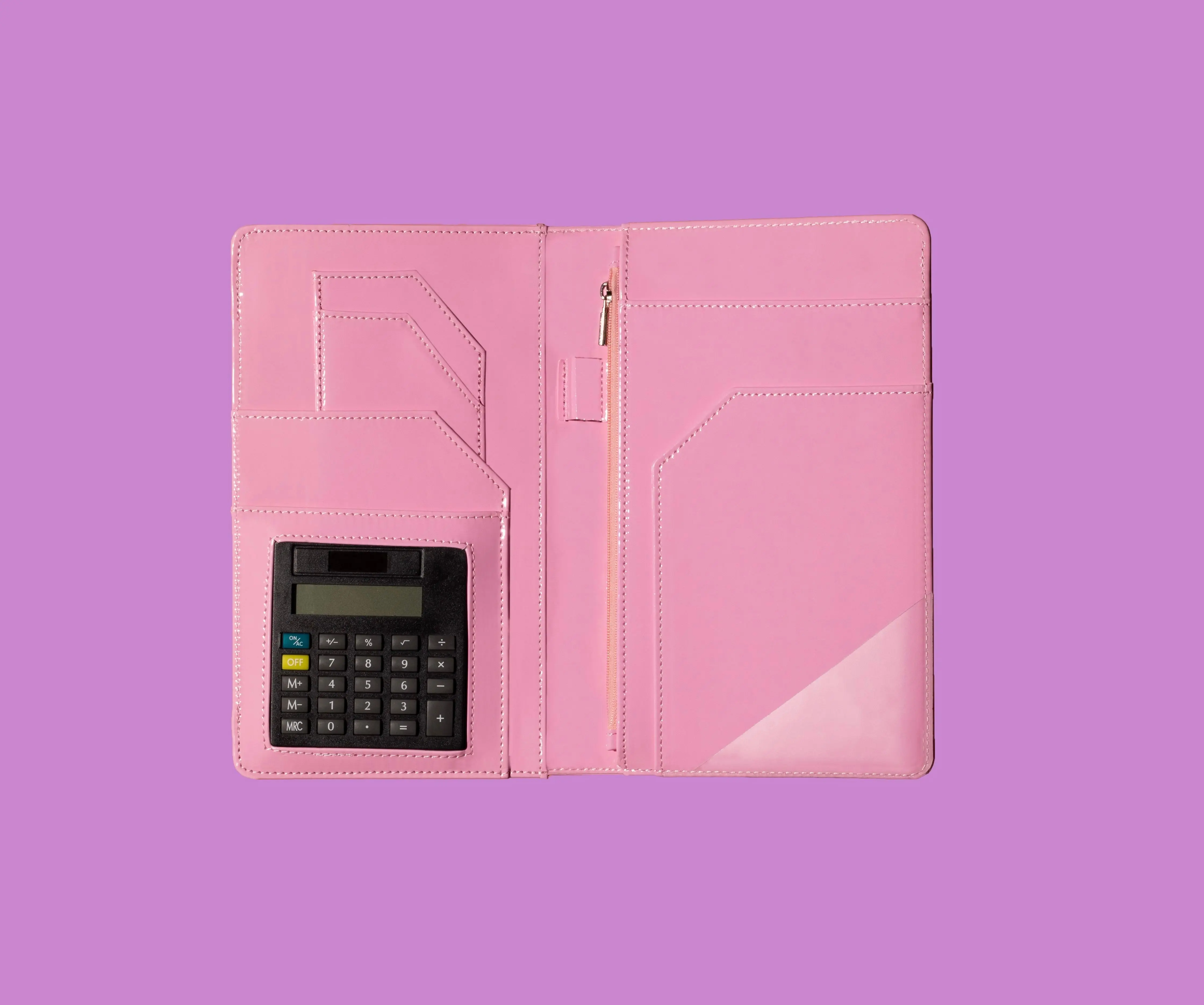 Server Book with Calculator & Magnetic Wallet - #1 Best Selling Waitress Organizer for Restaurant Servers, Waitstaff & Bartenders | Premium Server Accessories with Credit Card Holder & Zipper Pouch Diy Detachable Notepad Planner Notebook