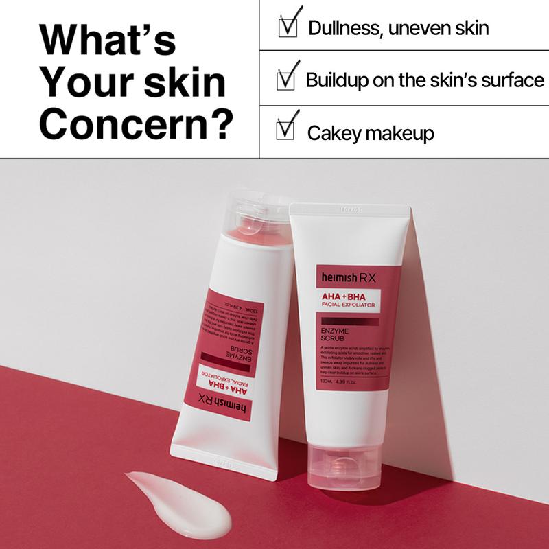 [Heimish RX] AHA BHA ENZYME SCRUB (130ml/ 4.4oz) - Gentle Exfoliating Scrub for Dull, Uneven Skin, Acne & Clogged Pores, Radiant Complexion