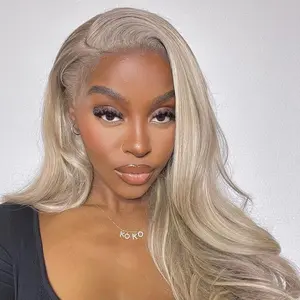 [HOT]AliPearl Wigs Glueless Blonde Highlight #P18/613 Straight 5x5 Lace Closure Wig with Drawstring Ready to Go Pre Cut Pre Plucked Human Hair