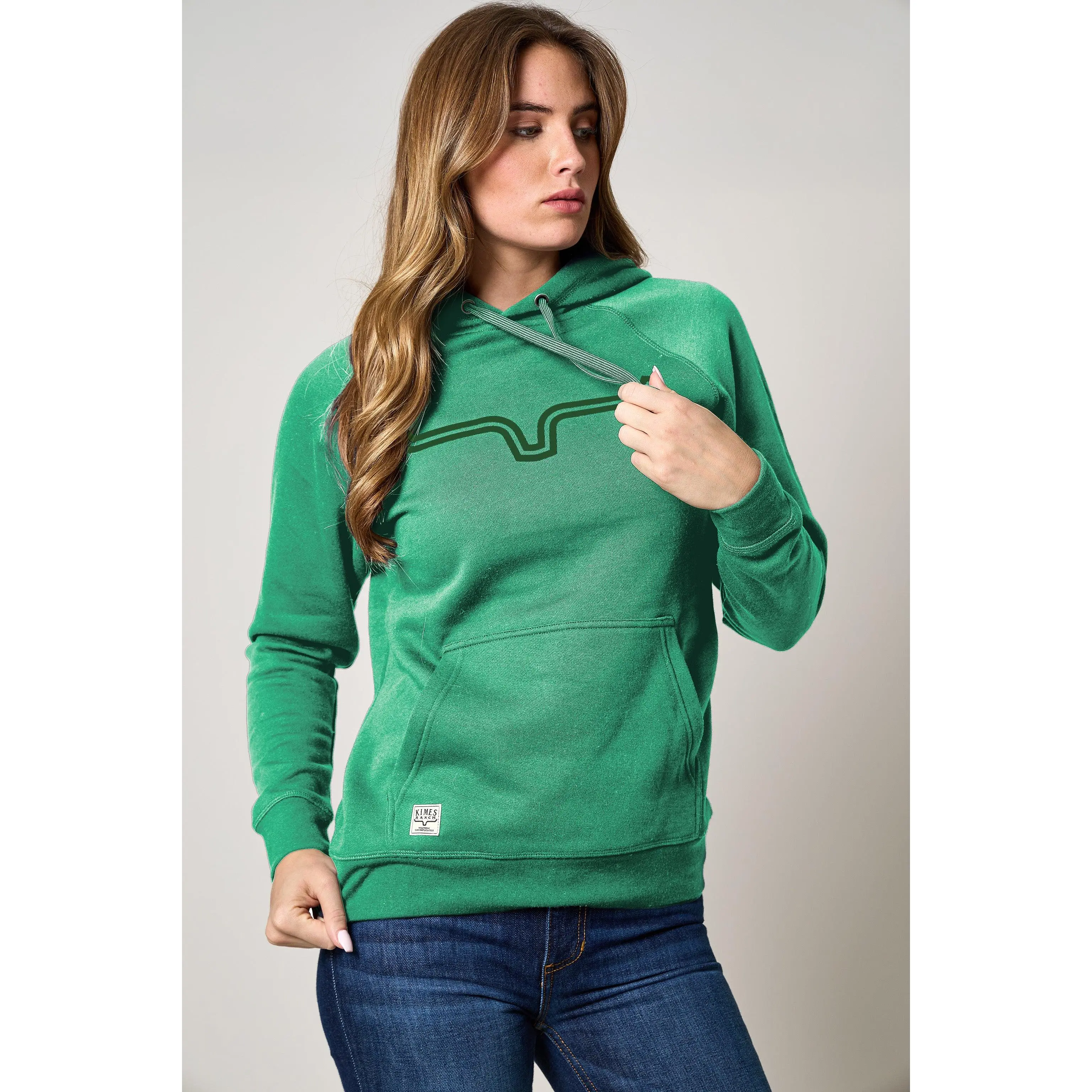 Kimes Women's Outlier Hoodie Kelly Green
