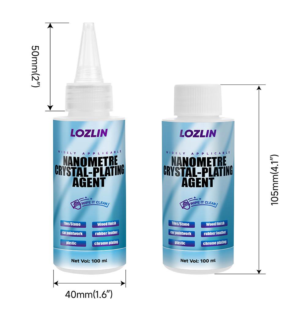 LOZLIN Nano Crystal Plating Agent - Marble & Quartz Stone Polish Fast-Drying, Long-Lasting Gloss & Protection For Kitchen Countertops, Bathroom Surfaces & Natural Stone