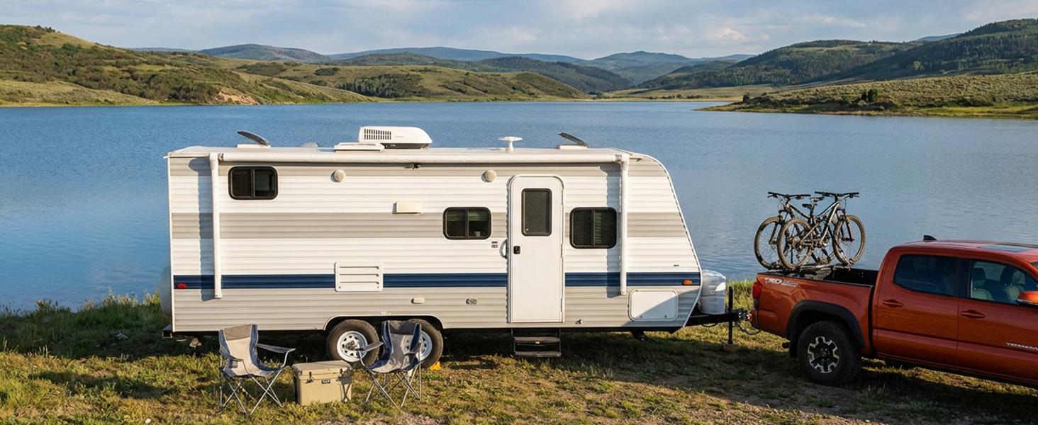 WhaleMotor 6 Inch Drop Adjustable Trailer Hitch - Fit 2 Inch Receiver Dual Ball Mount with Shackle, 10,000 LBS GTW, Anti-Theft Keyed Locks, Integrated Trailer Muffler & Rub Pads for Noise Reduction