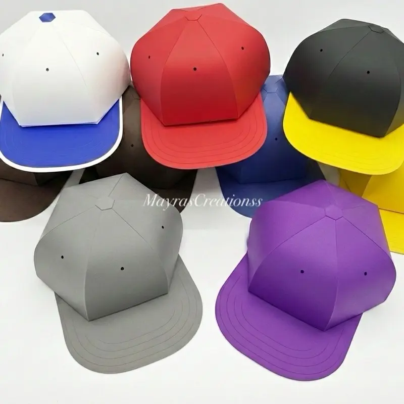 Baseball cap gift box- handmade (heavy card stock)