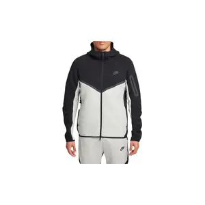 Tech Men's Full-zip Windrunner Hoodie "BLACK/DARK HEATHER-GREY/BLACK" HV0949 011
