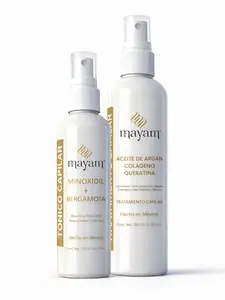 Root-to-Tip Hair Growth Duo: Bergamot + Minoxidil Hair Tonic 125ml and Leave-in Conditioner 250 ml Heat protectant, Detangle, Repair - Stimulates Hair Growth, Strengthens Weak or Thinning Hair, Lightweight & Easy to Apply - Haircare