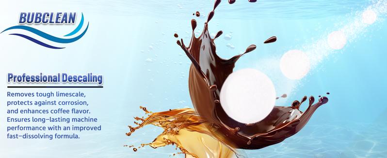 BUBCLEAN Coffee Machine Cleaner Descaler Tablets - 24 Pack, Deep Cleaning and Descaling for All Coffee Makers , Coffee Maker Pot Descaling & Cleaning Tabs, Descale Drip Coffe And Espresso Machines