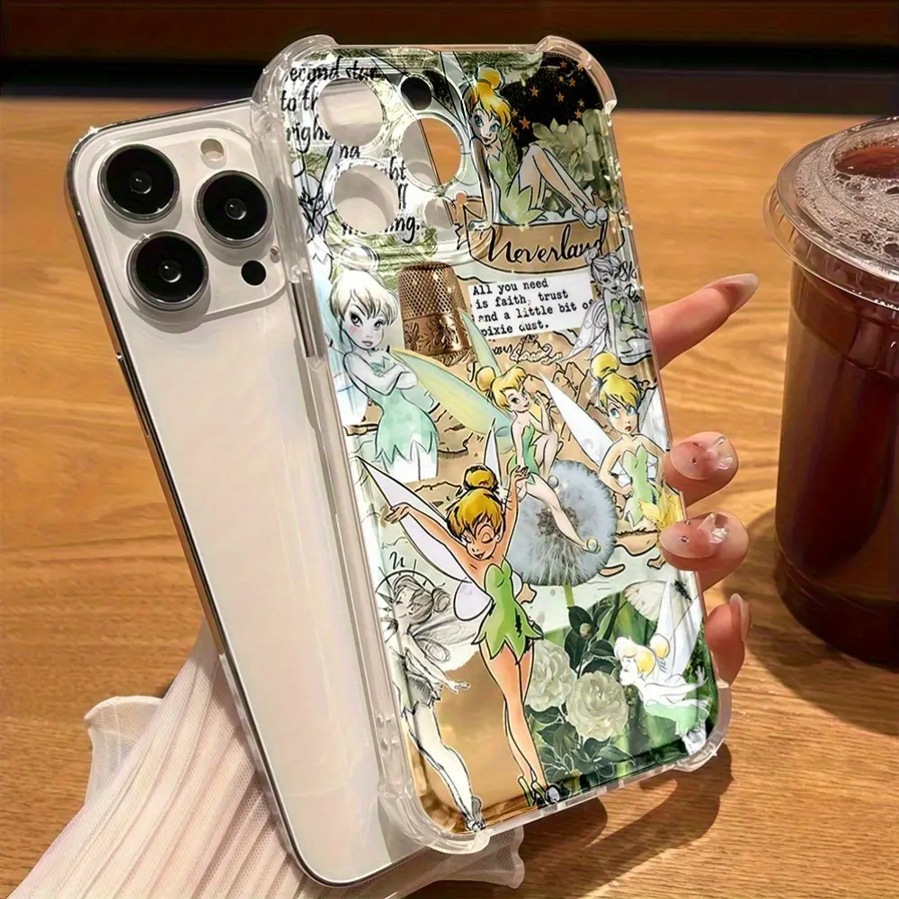 Tinker Bell TPU Flexible Cell Phone Case - Shock-Absorbent Mobile Accessory for iPhone 11-16, Including iPhone 15, Ideal Birthday Gift Idea, Mixed Color 2