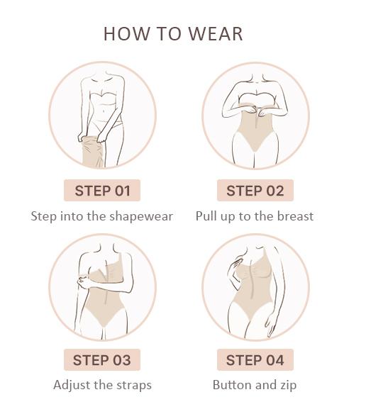 FeelinGirl Seamless Covered Bust Jumpsuit Thong Bodysuit Peach heart collar Fit Womenswear Comfort Shapewear Breathable Comfortable Day Sleeveless Corset Zipper Springtok