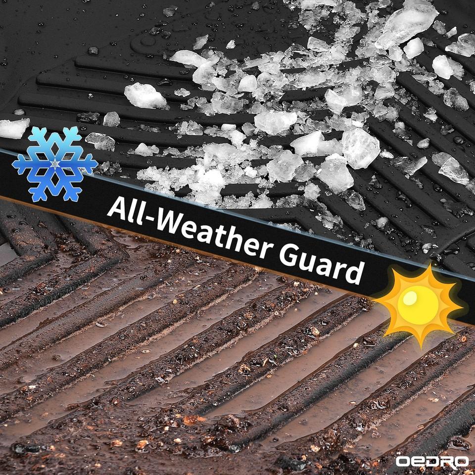 YITAMOTOR Floor Mats & Cargo Liner Fit for 2021-2025 Jeep Grand Cherokee L (ONLY for 6 Seat), TPE All Weather Custom Fit 3 Row Floor Liners and Trunk Liner,(Without Center Console)