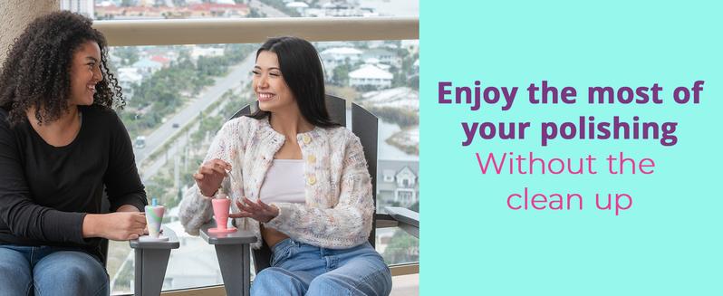 Tweexy Untippable Nail Polish Holder | Anti-Spill Bottle Stand with Smartgrip Suction for Nail Art and Manicure | Christmas Stocking Stuffer Gift Hand Organiser