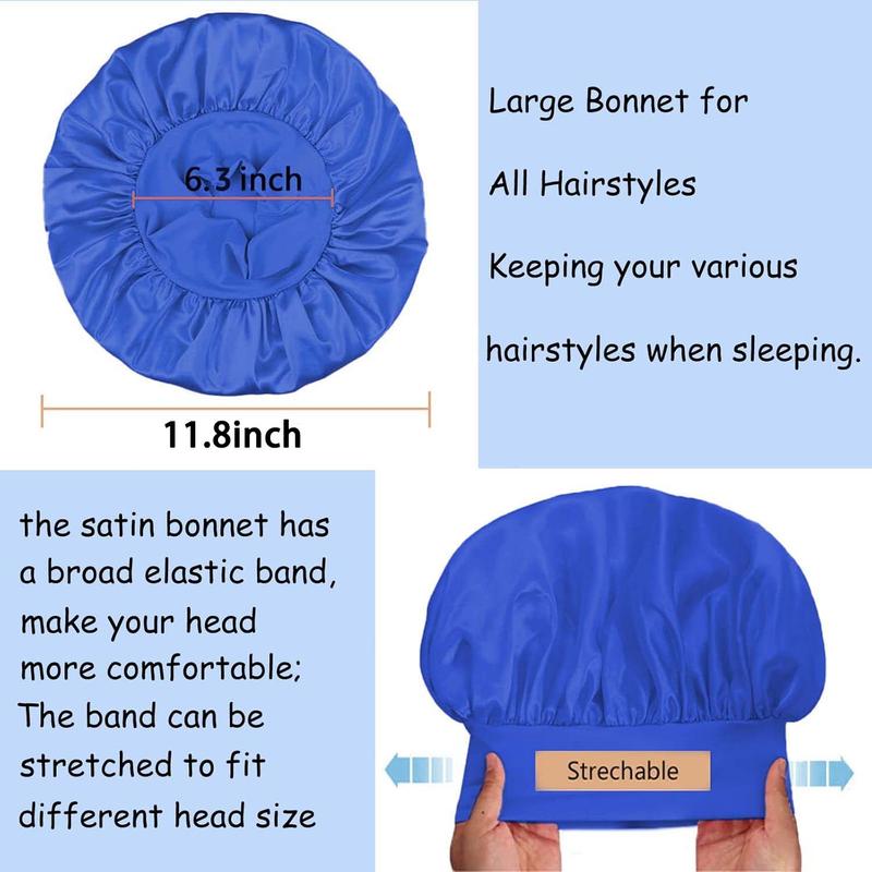 Wine Color Satin Hair Bonnet for Sleeping, Single Layer Soft Silk Sleep Cap, Edge Friendly Night Hair Care school gift Sleeping Bonnet