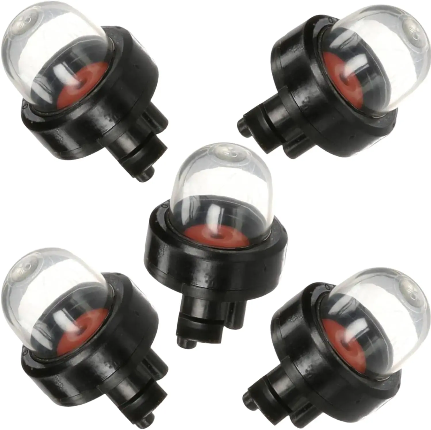 5-Pack Small Engine Primer Bulbs - Universal Snap-In Purge Pump, Leaf Blower/Trimmer Carburetor Replacement (Replaces 188-512, Rotary 11510) for Ryobi, Poulan, Homelite, Echo, Husqvarna, Sears, Craftsman Blowers, Water Pumps