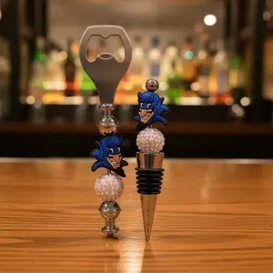 Duke University Basketball Custom Beaded Bottle Opener and Wine Stopper