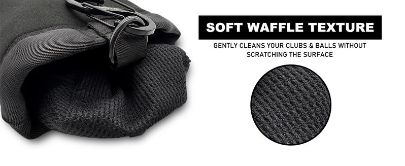 Arttodo Golf Club and Ball Cleaning Bag, Golf Club Washer with Water, Waterproof Cleaner Pouch, Clean Club Grooves, Scrub Cleaner, Golf Accessories