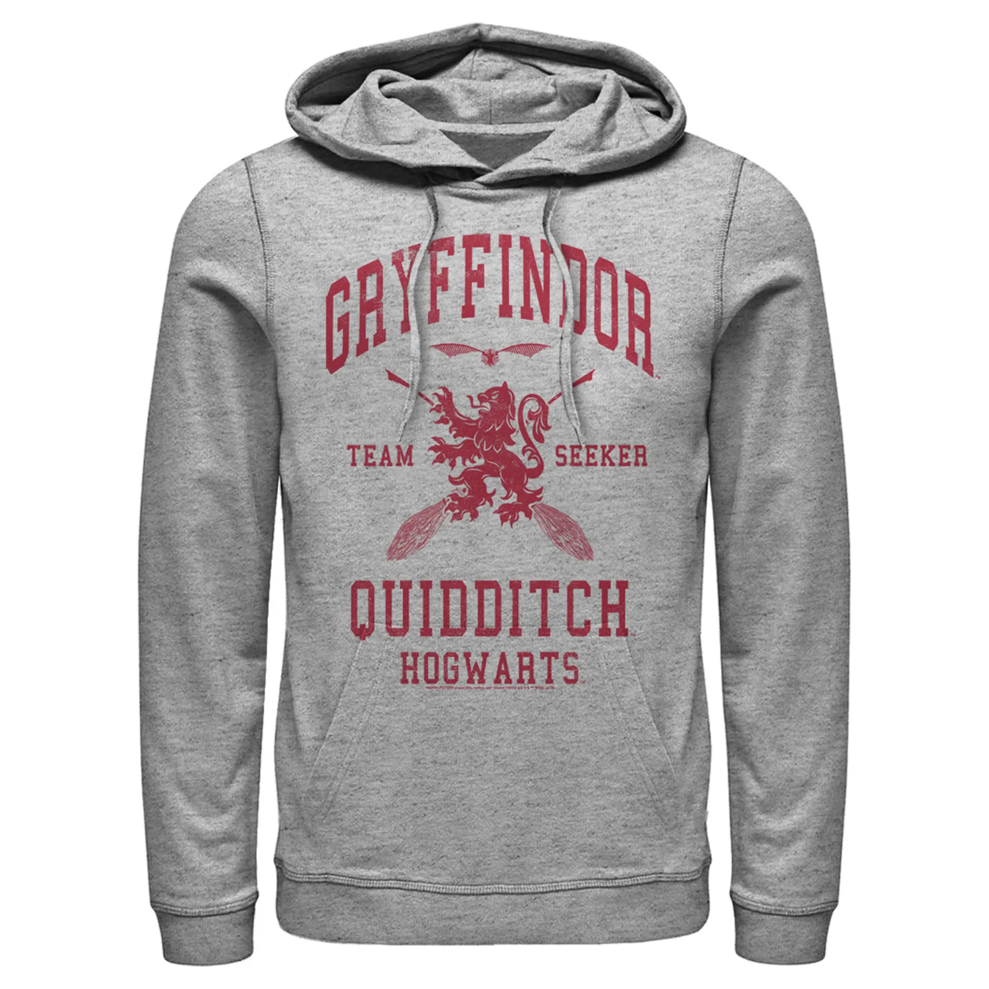 Men's Harry Potter Gryffindor Quidditch Team Seeker Pull Over Hoodie