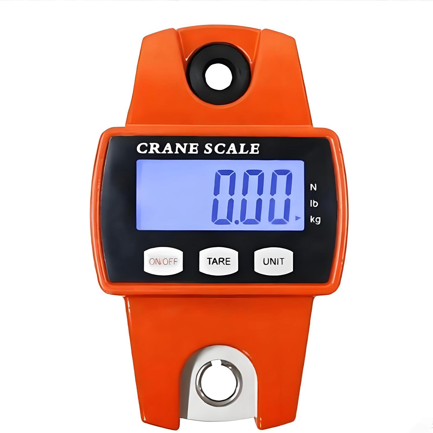 660LB/300KG Heavy Duty Digital Crane Scale - Industrial Compact LCD Metal Hanging Scale with Aluminum Body & Stainless Steel Hook for Garage, Farm, Hunting, Fishing & More (Orange) detail 9