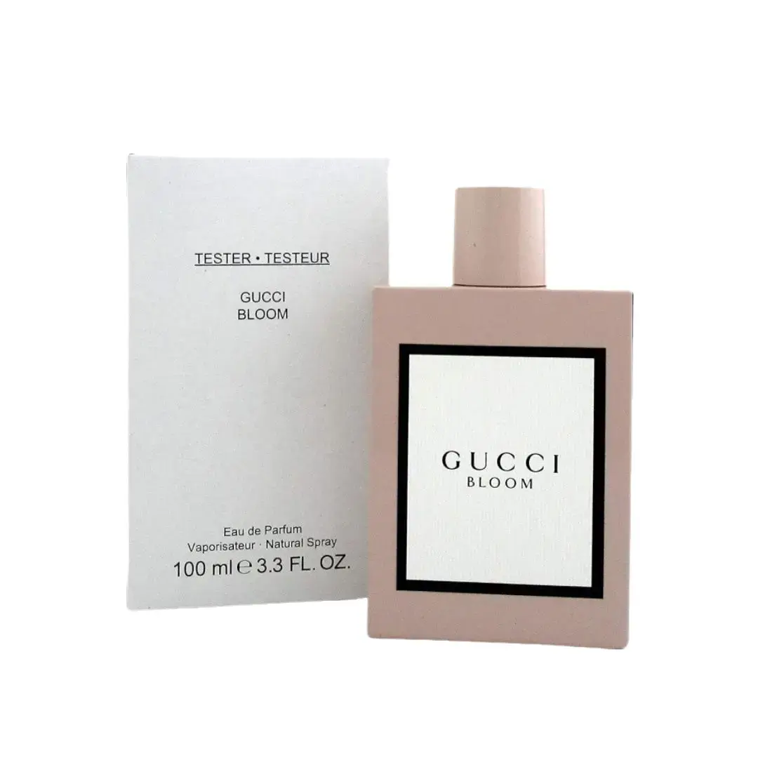 Gucci Bloom Eau de Parfum 3.3 oz for Women Tester | White Floral Perfume with Jasmine Bud, Tuberose & Rangoon Creeper | Long-Lasting Designer Fragrance, Adults, 24 Months