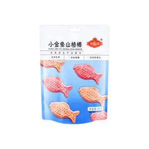LAIYI PIN Fish Shaped Hawthorn Candy Lollipops 85g - Fun Kids Snacks, Sweet & Sour Fruit Treats