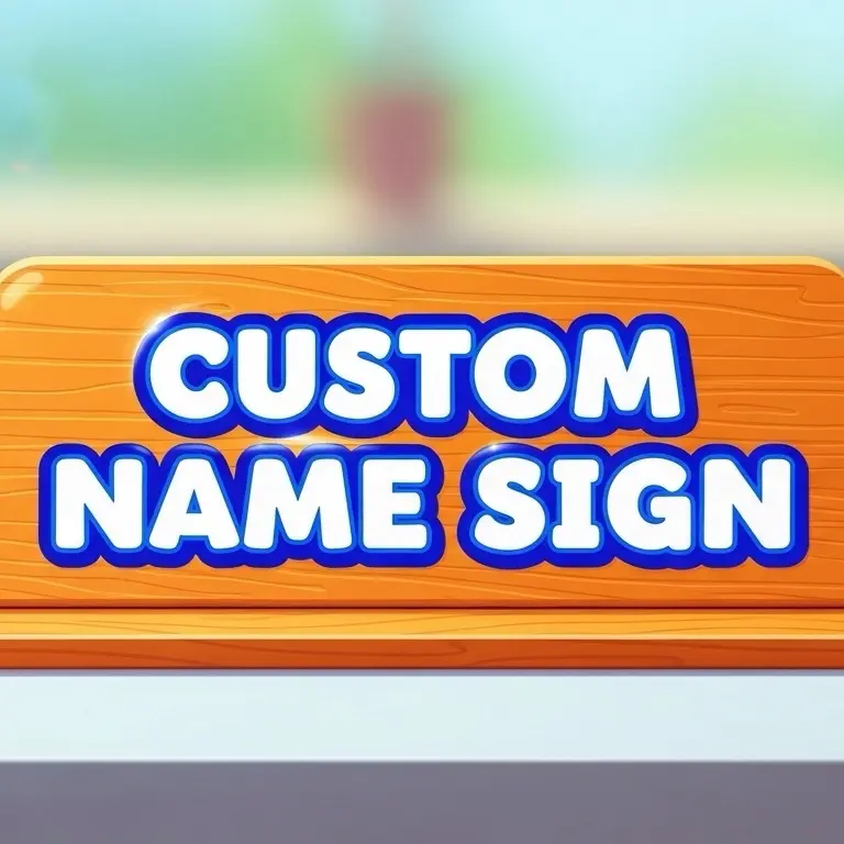 Live Custom Name Plate Sign
