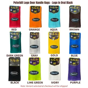 The Rag Guys Peterbilt Door Handle Rag 2PC 16"x26" Cotton Microfiber Soft Absorbent Cleaning Towels for Door Handles