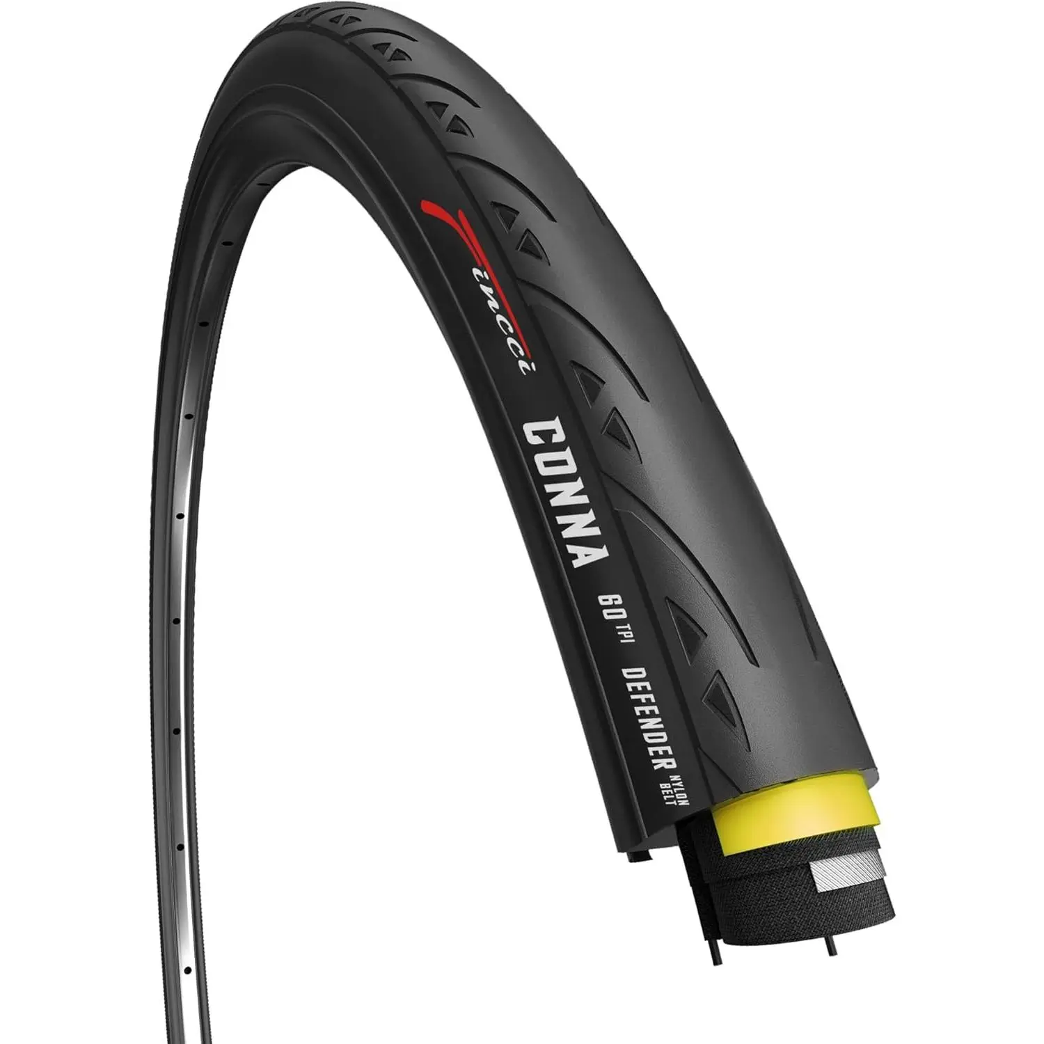 Foldable Design Road Bike Tire 700x23c (23-622) - 60TPI, 1mm Anti-Puncture Durable Casing, Lightweight Construction, Premium Rubber Compound, Low Rolling Resistance, Easy to Store for Training, Everyday Riding