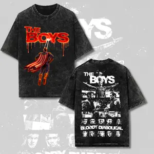 Homelander The Boys Season 5 T Shirt, Unisex Mineral Washed Shirt, Graphic Tee Movie, Vintage washed shirt, 2026 TV series merch