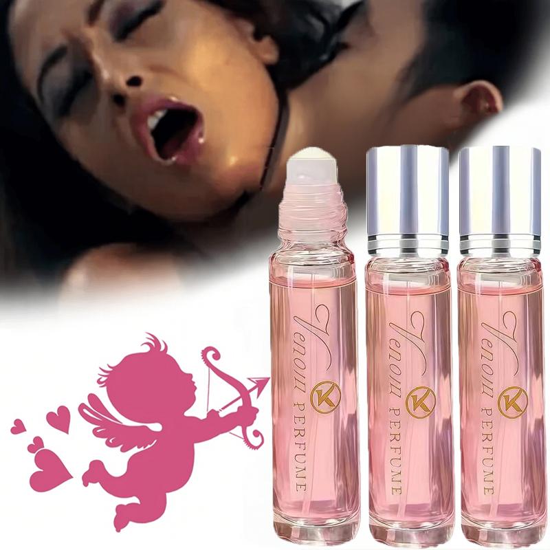 3pc Women's Pheromone Perfume Oil - 24H Long-Lasting Floral & Fruity Scent, Alcohol-Free Roll-On Cologne, Boosts Confidence & Attracts Romance, Travel Size 10ml (0.34fl.oz) for Dates, Parties, Work Enchanting Fragrance