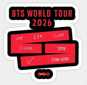 K-Pop 2026 Comeback World Tour Inspired Sticker Pack | ARMY Fan Album Era Collectible Decals | Concert Memory Aesthetic Set | Gift Idea