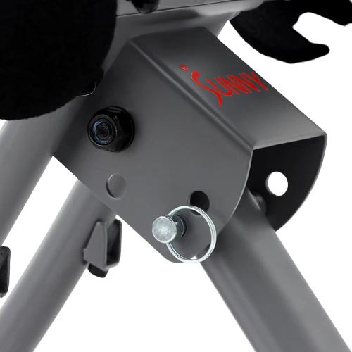 SUNNY Curved Rail Ab Core Glider Machine Extended Range 220 LBS Weight Capacity Home Gym Abs Trainer Adjustable Incline Ab Crunch Workout Machine Core Strength Belly Fat Exercise Equipment Smooth Glide Abdominal Trainer Fitness Cardio Comfortable Padding