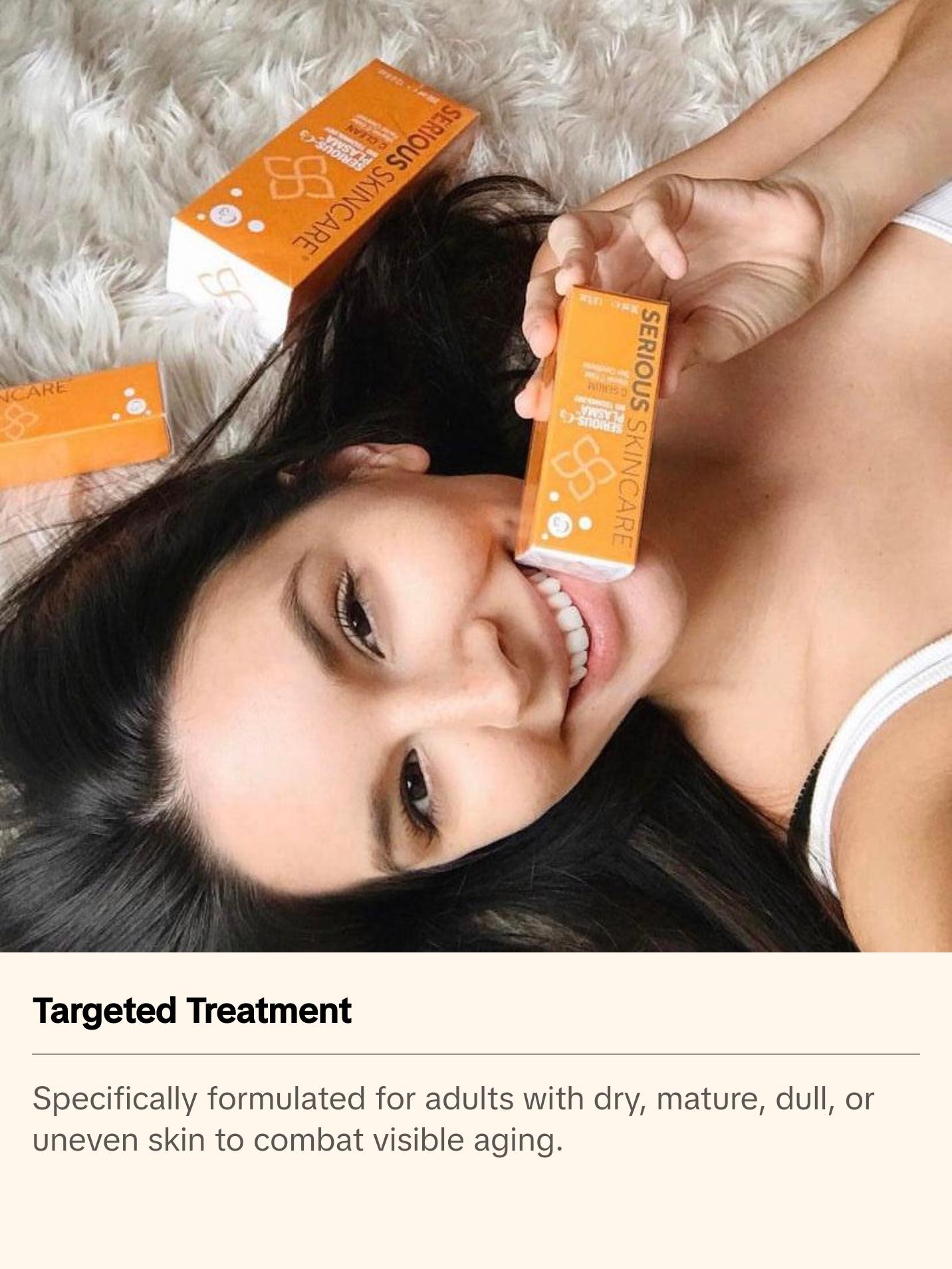 Serious Skincare C3 Vitamin C Serum – Anti-Aging, Hydrating, Brightening Face Treatment | 1 fl oz Advanced Peptides Restore Firm Lines Reduce Wrinkles