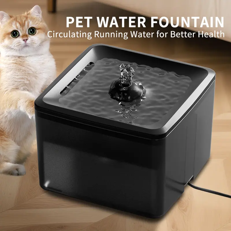3.8L USB-Powered Pet Water Fountain for Cats Circulating Running Water for Better Health Large Capacity Fully Removable Design