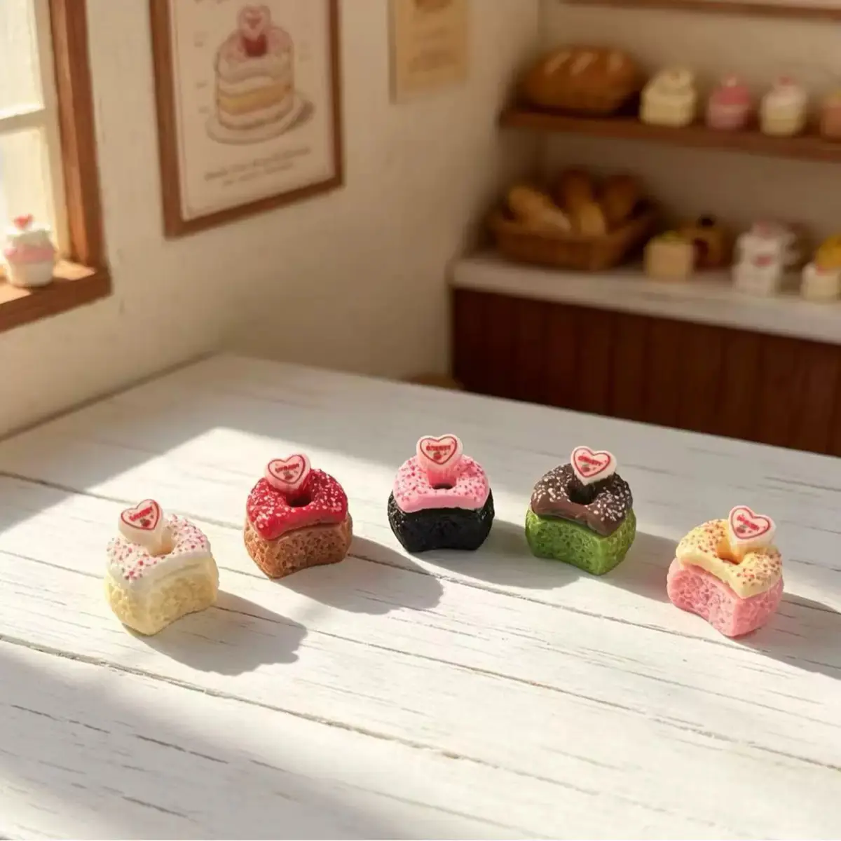 XY Custom【bitten donut】resin crafts，resin diy，charms