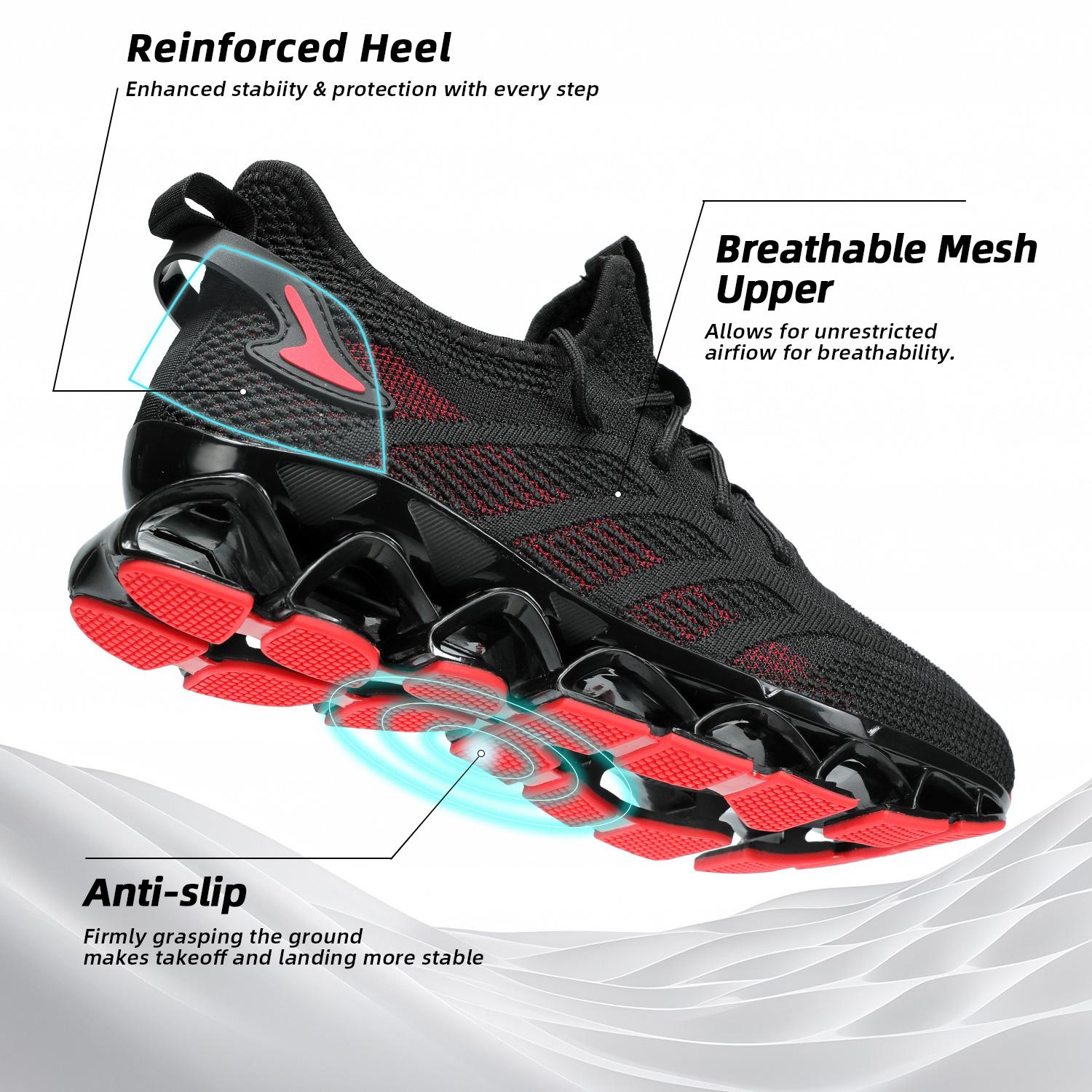 Men's Running Shoes Blade Tennis Walking Fashion Sneakers Breathable NonSlip Gym Sports Work Trainers Closed Runner Training Footwear Athletic Boy Casual