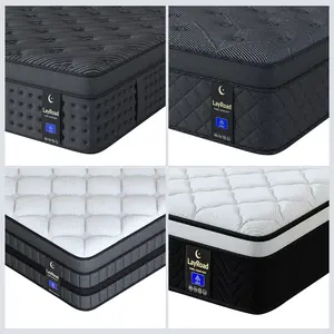 LayRoad 12/14 Inch Twin Full Queen King , Hybrid Memory Foam mattresses in a Box | Pocket Spring +Zoned Support | Soft and Comfortable, Pressure Relief, Medium Firmness, CertiPUR-US Certified(colchones para cama | queen size mattress | full size mattress)