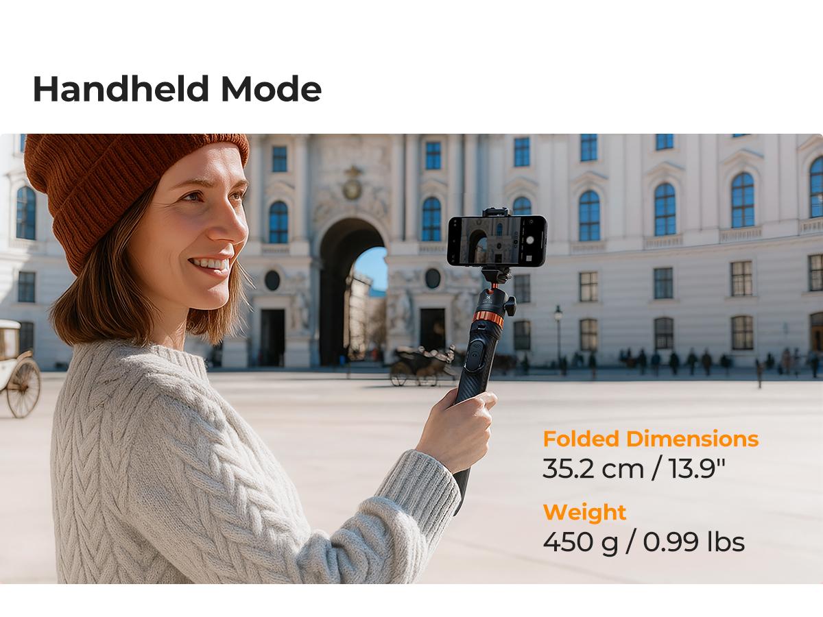 K&F CONCEPT Selfie Stick Tripod – 2-in-1 Phone/Camera Stand with Built-in Remote| For iPhone/Android, Works with Selfie Accessories & GoPro/DJI/Insta360| Ideal for Travel/Live Streaming/Vlogging/Daily Use K&F CONCEPT Selfie Stick Tripod – 2-in-1 Phone/Camera Stand with Built-in Remote| For iPhone/Android, Works with Selfie Accessories & GoPro/DJI/Insta360| Ideal for Travel/Live Streaming/Vlogging/Daily Use