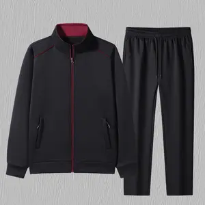 Men’s Spring/Autumn Casual Zip-Up Sports Jacket Set