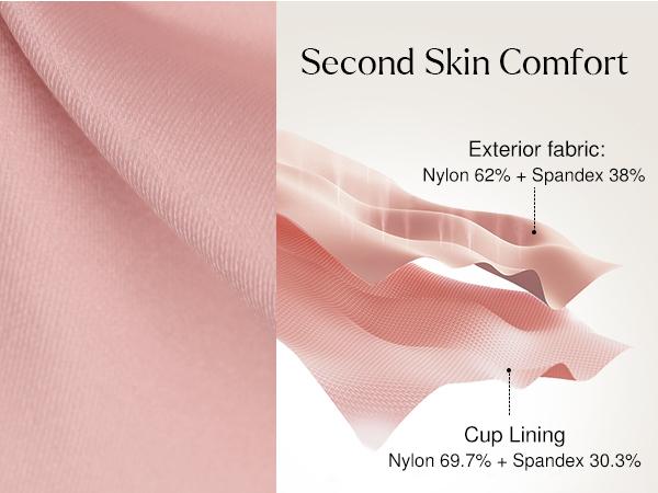 Popilush Wireless Wide Strap Everyday Supportive Push Up Comfort Bra Womenswear Minimalist