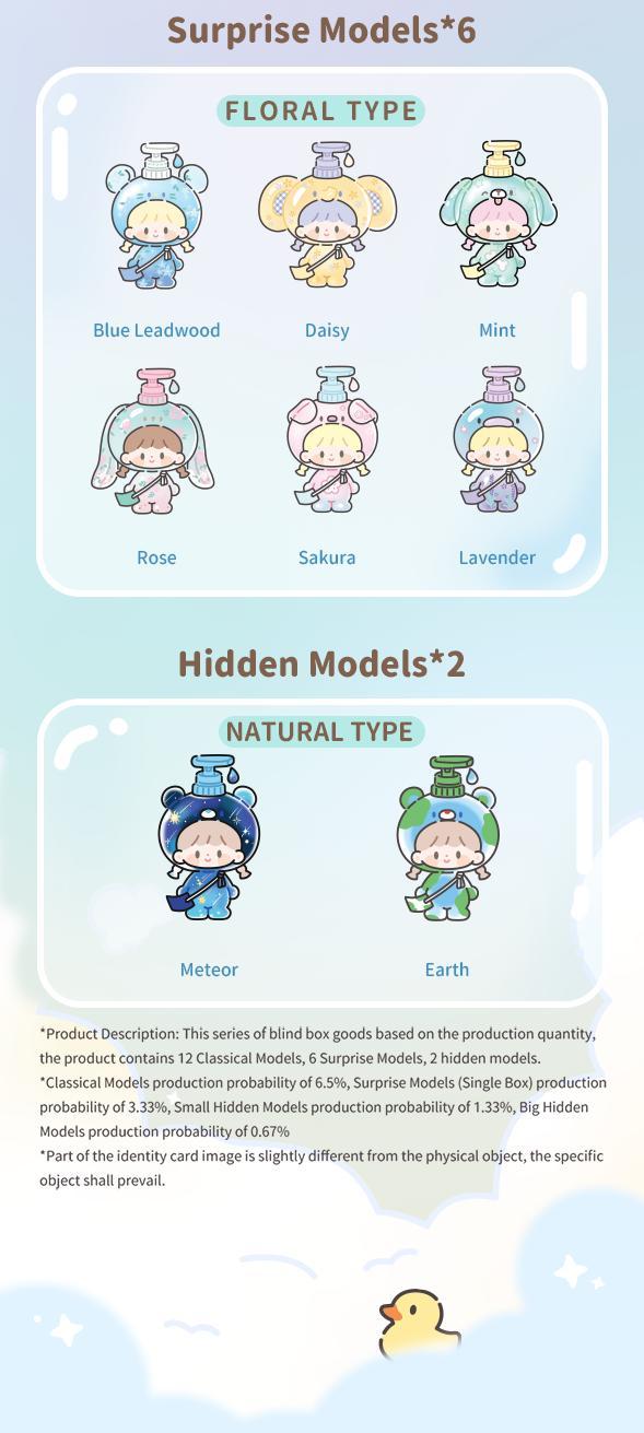 [FINDING UNICORN] 【Live Unboxing】zZoton Bubble Bath Baby Series Blind Box Cute Figures Desktop Ornament Collectible Toys Birthday Gifts  HT8F9HDDUC